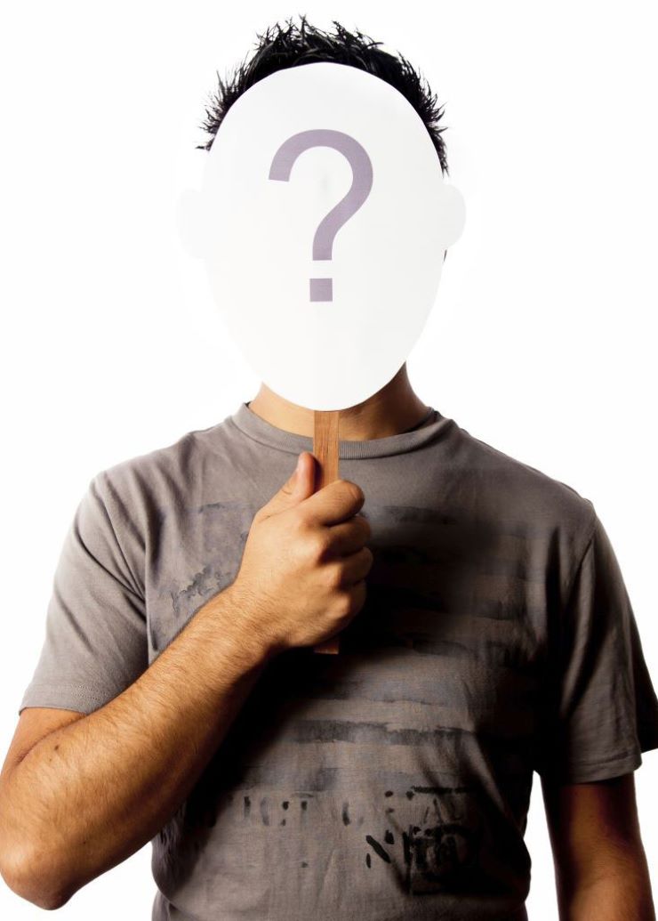 Силуэт человека с вопросительным знаком